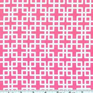  45 Wide Michael Miller Kissie Window Pink Fabric By The 