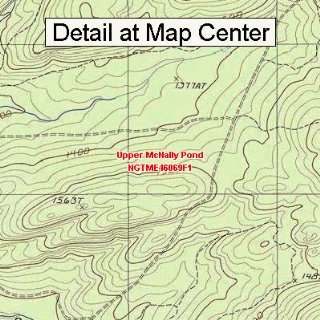 USGS Topographic Quadrangle Map   Upper McNally Pond 
