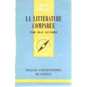 La litterature comparée Guyard  Books