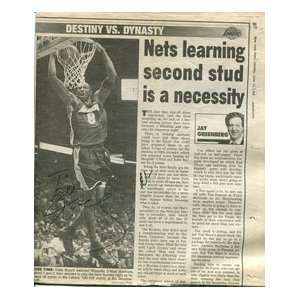  Kobe Bryant Autographed Newspaper Article Sports 