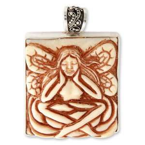  Pendant, Thoughtful Angel 1.3 W 2.2 L Jewelry