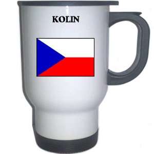  Czech Republic   KOLIN White Stainless Steel Mug 