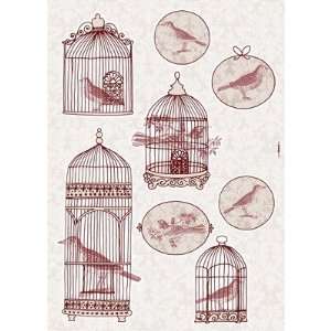  Komar Living Bird Cage Decals