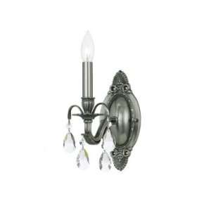 By Crystorama Lighting Mirabella Collection Pewter Finish 1 Light 