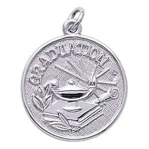  Rembrandt Charms Lamp of Learning Graduation Disc Charm 