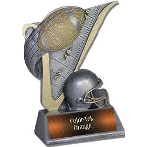   Trophies ORANGE COLOR TEK PLATE 4.5 VICTORY RESIN TROPHY   Custom