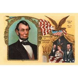  Assassination of President Lincoln by Unknown 18x12