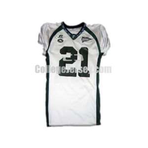  White No. 21 Game Used Tulane Russell Football Jersey 