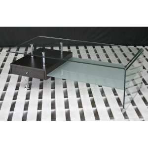  Wholesale Interiors CT 3105 Black Transparent Coffee Table 