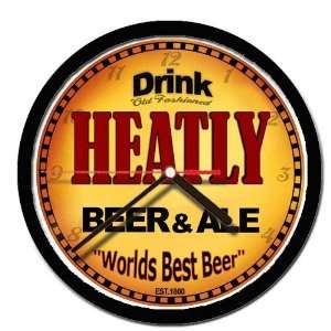  HEATLY beer and ale cerveza wall clock 
