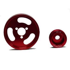 OBX Red Overdrive Power Pulley Kit 02 04 Volkswagon Jetta/GTI VR6 2.8L 