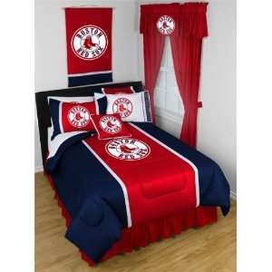  Boston Red Sox Sidelines Comforter Red