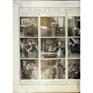 Shakespeare Life Story Film Scenes Home Business 1914