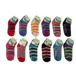  Childrens Fuzzy Socks with Grips Case Pack 120 Sports 