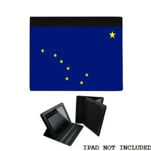 Alaska Flag iPAD 2 3 Leather and Faux Suede Holder Case Cover