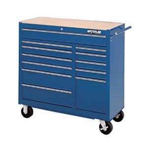 Waterloo Industries WI1512BU 12 Drawer Tool Cart   Blue