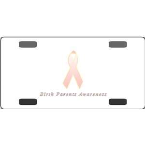 Birth Parents Awareness Ribbon Vanity License Plate