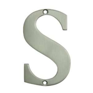   Bronze 4 Solid Brass Residential Letter S Patio, Lawn & Garden