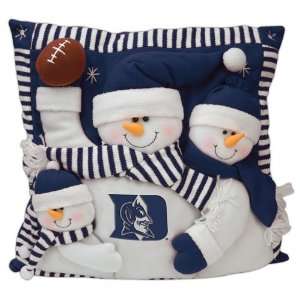  Duke Blue Devils 3 Snowman Pillow 18