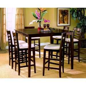  7pc Townhouse Collection Pub Dining Table & Barstools Set 