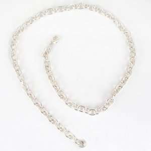  18 Inch Silver Plated Chain Link Necklace Arts, Crafts & Sewing