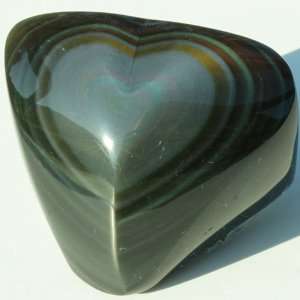  Rainbow Obsidian Heart 