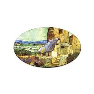  The Old Mill By Vincent Van Gogh Oval Sticker Everything 