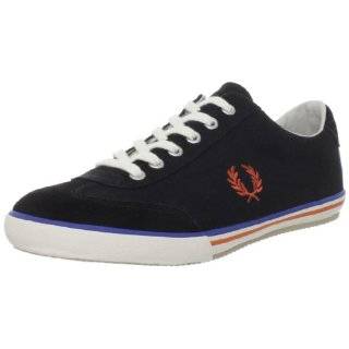 fred perry banks twill black mens trainers $ 84 00