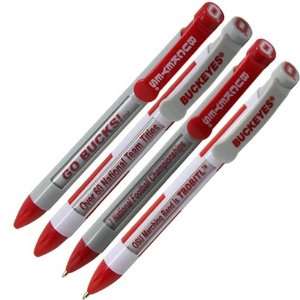  Ohio State Buckeyes 4 Pack Message Pen Set Sports 