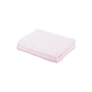  Cable Knit Baby Blanket Pastel Pink Baby