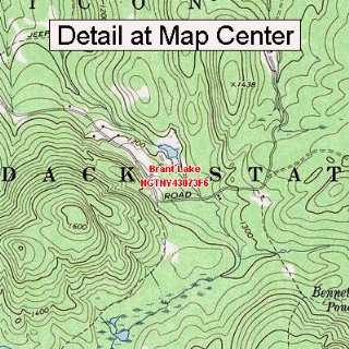  USGS Topographic Quadrangle Map   Brant Lake, New York 