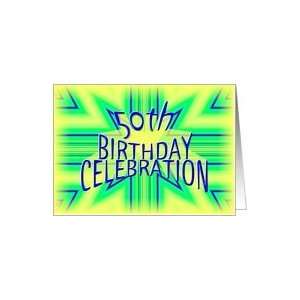    50th Birthday Party Invitation Bright Star Card Toys & Games