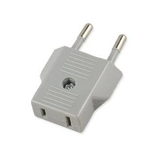  American to European Outlet Plug Adapter   6 Pack 