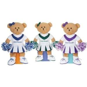    19 Beige Bear With Assorted Cheerleader Dresses Toys & Games