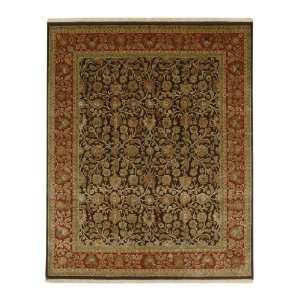  Jaipur AR Cocoa Brown/Red Ochre Color Hand Knotted Indian 