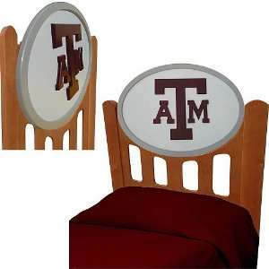 Fan Creations Texas A&M Aggies Stained Headboard Full Size  