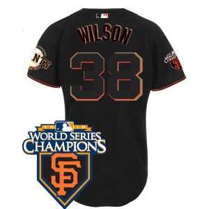  San Francisco Giants #38 Brian Wilson Black 2011 MLB 