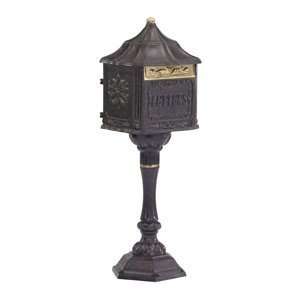  Amco Colonial Pedestal Locking Mailboxes in Bronze