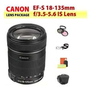  Canon EF S 18 135mm f/3.5 5.6 IS Lens + Filter Kit + Lens 