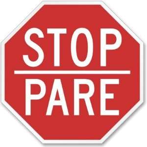  Stop Pare High Intensity Grade Sign, 24 x 24 Office 