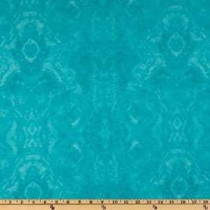  44 Wide Comfy Flannel Tie Dye Turquoise Fabric By The 