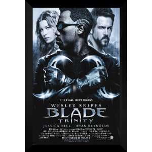  Blade Trinity FRAMED 27x40 Movie Poster Wesley Snipes 
