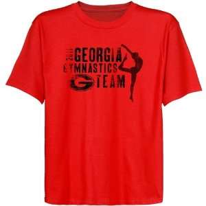   NCAA Georgia Bulldogs Youth Graceful T shirt   Red