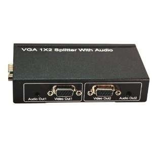  VGA 1x2 Splitter w/ Audio Electronics