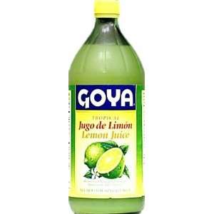 Goya, Juice Lemon, 32 Ounce (12 Pack)  Grocery & Gourmet 