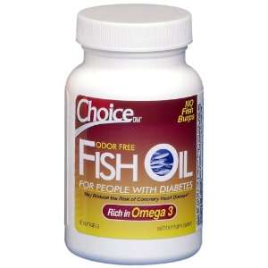  Choice Fish Oil Softgels, 60 count Bottle Health 