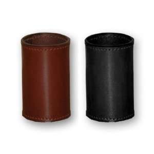  Leather Coin Cylinder, Brown, Half Dollar Size Everything 