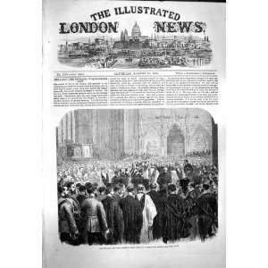  1863 FUNERAL FIELD MARSHAL LORD CLYDE WESTMINSTER ABBEY 