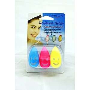  3 Pcs Pack Smile Toothbrush Holders Suction Cup Health 