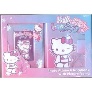  Hello Kitty Surf Photo Album & Notebook with Picture Frame 